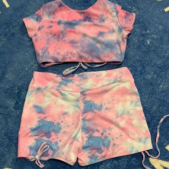 ⭐️Zaful 2-piece Swimming Suit Short Sleeve Tops+High Waist Bottom⭐️ - Picture 6 of 8